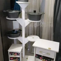 پایه قابلمه تمیز و سالم|آب‌چکان و نظم‌دهنده ظروف|مشهد, همت آباد|دیوار