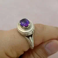 انگشتر نقره لعل