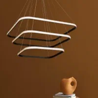 لوستر مدرن با ریموت کنترل و اپ موبایل و ۴حالت نوری|لوستر و چراغ آویز|اردبیل, |دیوار