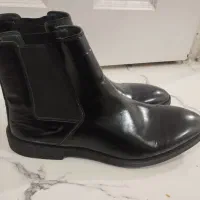 نیم بوت تمام چرم ورنی