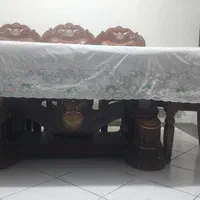 میز ناهار خوری ۸ نفره وارداتی لاکچری با چرم طبیعی|میز و صندلی غذاخوری|تهران, مرزداران|دیوار
