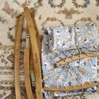 گهواره سنتی تاشو چوبی (نو) استفاده نشده|تخت و سرویس خواب|سنندج, |دیوار