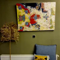 تابلو مدرن دکوراتیو با نقوش ایرانی