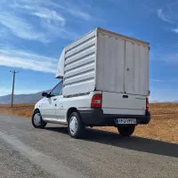 پراید وانت با سیستم صوتی و باربند مسقف