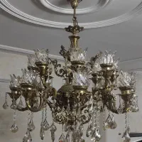 لوستر ۱۶ شعله برنز