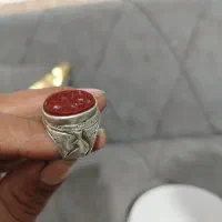 انگشتر عقیق یمن خطی