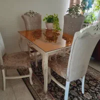 مبل ۴ نفره و میر ناهار خوری ۴ نفره و میز و عسلی|مبلمان خانگی و میز عسلی|تهران, آذربایجان|دیوار