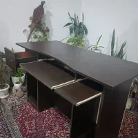 میزکامپیوتر چوبی مشکی|میز تحریر و کامپیوتر|قائم‌شهر, |دیوار