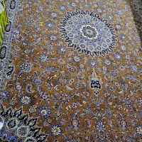 فرش دستباف کاشان رنگ زمینه اجری گل ابریشم۱۲م|فرش|تهران, استخر|دیوار
