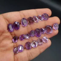 فروش نگین توپاز و آمیتیست معدنی معامله با انگشتر