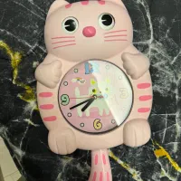 ساعت دیواری گربه