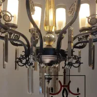 لوستر (طراحی انحصاری برند رومالوستر) مدل بهار|لوستر و چراغ آویز|شهریار, شهریار|دیوار