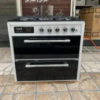 اجاق گاز طرح فر پنج شعله رویه لعاب