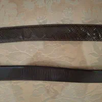 دو عدد کمربند نوین چرم مشهد سایز بزرگ در حد نو|کیف، کفش، کمربند|تهران, نیلوفر|دیوار