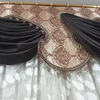 پرده ۴متری در و پنجره باچوب پرده گتوند|پرده، رانر، رومیزی|شوشتر, |دیوار