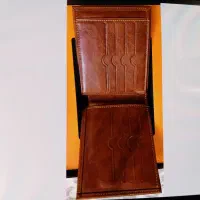 ست کیف پول کمربند چرم نو