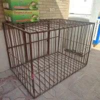 قفس آهنی ابعاد ۱ونیم طول و ۱ متر عرض ارتفاع۱ متر