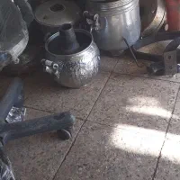 لوازم برنجی ومسی  سماوروصندلی|سماور، چای‌ساز، قهوه‌ساز|قائن, |دیوار