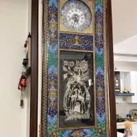 ساعت خاتم کاری ترکیب چند هنر