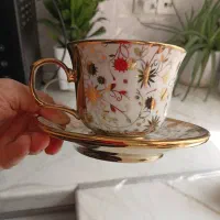 سرویس چایخوری دو نفره طلایی|ظروف سرو و پذیرایی|تهران, دهقان|دیوار
