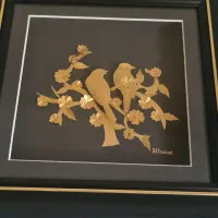 تاباوی ورق طلای ۲۴ عیار دو پرنده دکوری خاص