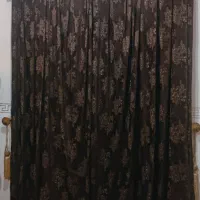 پرده مخمل طرحدار