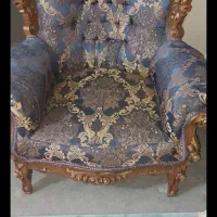 مبل سلطنتی چوب گردو|مبلمان خانگی و میز عسلی|تنکمان, |دیوار