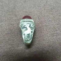 انگشتر نقره عقیق کار دست