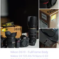 D610 نیکون همراه 24-120 f 4  و 70-200 f2.8 تامرون