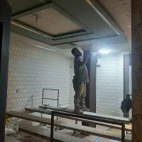 بازسازی صفر تا صد نقاشی کناف کاغذ پارکت برقکشی