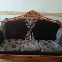 مبل هفت نفره همراه جلومبلی وعسلی|مبلمان خانگی و میز عسلی|لنجان, |دیوار