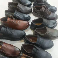 تعدادی  کفش چرم طبیعی  مردانه چرم تبریز تغییر شغل|کیف، کفش، کمربند|شیراز, پودنک|دیوار