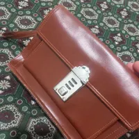 کیف مدارک دستی رمزی چرم