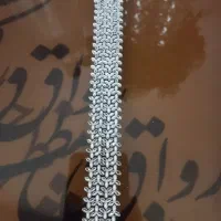 دستبند طلا سفید نمادار تراش/گردنبند رولکس هرینگبون