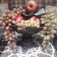 ظرف میوه دکوری با میوه مصنویی