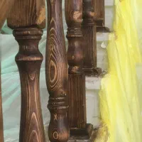 نقاشی چوب و ساختمان