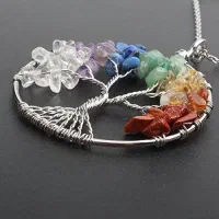 آویز سنگ هفت چاکرا مدل درخت زندگی|بدلیجات|تهران, مجیدیه|دیوار