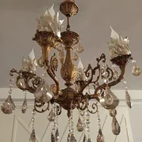 ۲ تا لوستر چهار شاخه در حد نو|لوستر و چراغ آویز|اراک, |دیوار