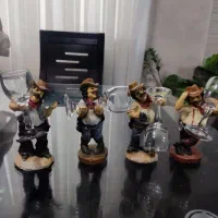 ۴ عدد مجسمه کابوی با گیلاس خوری وارداتی|مجسمه، تندیس، ماکت|رشت, معلم|دیوار