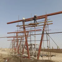 جوشکاری سیار اجرااسکلت سوله شیروانی پوشش سقف سوله|خدمات پیشه و مهارت|پرند, فاز ۵|دیوار