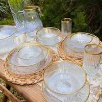 سرویس ۳۳ پارچه سولو لب طلا|ظروف سرو و پذیرایی|کرمانشاه, |دیوار