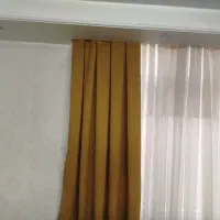 پرده خردلی کِرِم