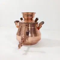 ظروف مسی/کتری شیردار 4 لیتری چکشی/اقساطی