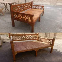 تخت سنتی مبل گره چینی نیمکت چوبی باغ منزل ویلا|مبلمان خانگی و میز عسلی|سبزوار, امیریه|دیوار