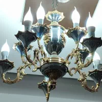 لوستر ۵شاخه برنز