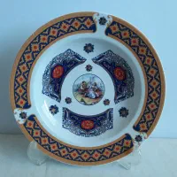 دیس قلم آبی و نقش طاووسی|ظروف سرو و پذیرایی|رشت, معلم|دیوار