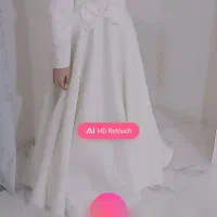 لباس عروس ساتن. یا لباس فرمالیته