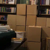 کتابخانه با چوب ملچ