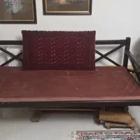 تخت سنتی همراه تشک فوم (آسترمخمل)|مبلمان خانگی و میز عسلی|آستارا, |دیوار