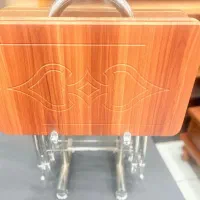 عسلی تاشو پایه استیل سایز بزرگ